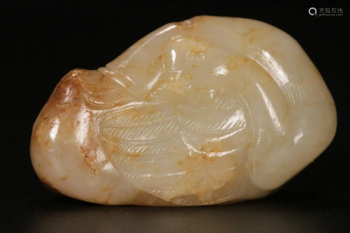 A Hetian Jade Goose