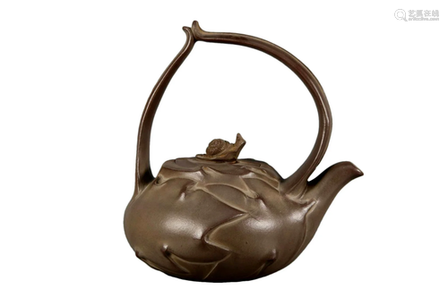 A Fine Yixing Clay Ewer