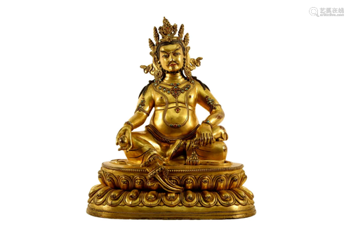 A Gilt Bronze Figure Of Mammon