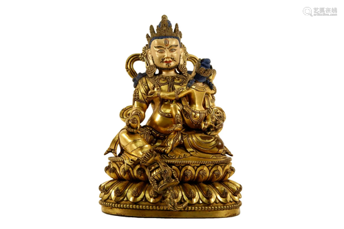 A Gilt Bronze Figure Of Mammon