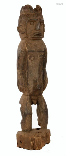 Wooden ceremonial statue, Ngabaka