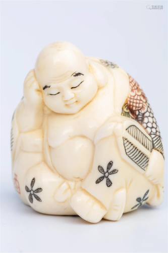 SMALL JAPANESE NETSUKE BY YA JUN