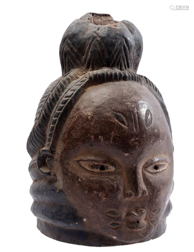 Wooden ceremonial Gelde mask