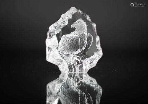 MATS JONASSON CRYSTAL COLLECTION- BALD EAGLE