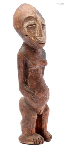 Wooden ceremonial fertility statue, Lega