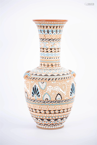 A SPANISH VASE (WITH DAMAGE), 19TH CENTURY