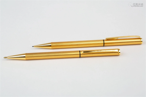 A PAIR OF SILVER MATOH PENS, MADE IN JAPON