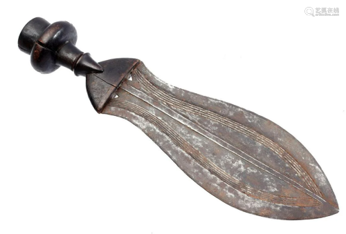 Ceremonial weapon with wooden handle