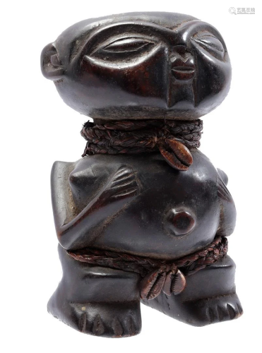 Wooden ceremonial Pygmy figurine