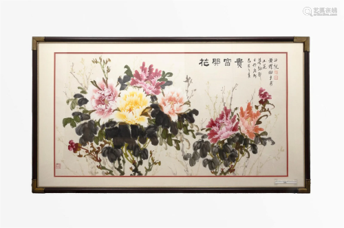 A CHINESE PAINTING BY HUANG YAOLIAN
