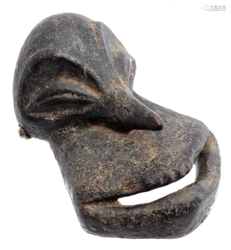 Wooden ceremonial monkey mask, Hemba