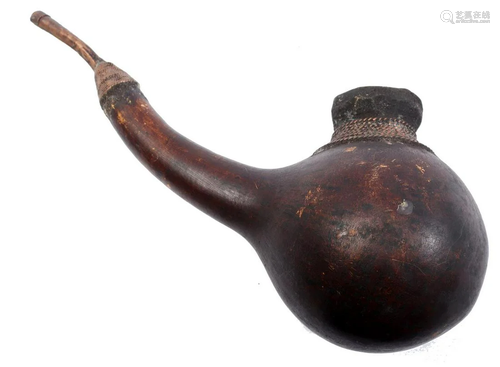 Pipe made from calabash with copper spout