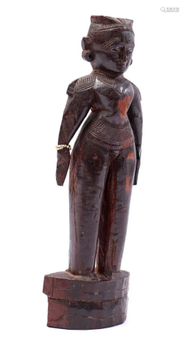 Wooden Asian ancestor statue