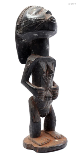 Cermonial wooden statue, Tabwa, Africa ca. 1950