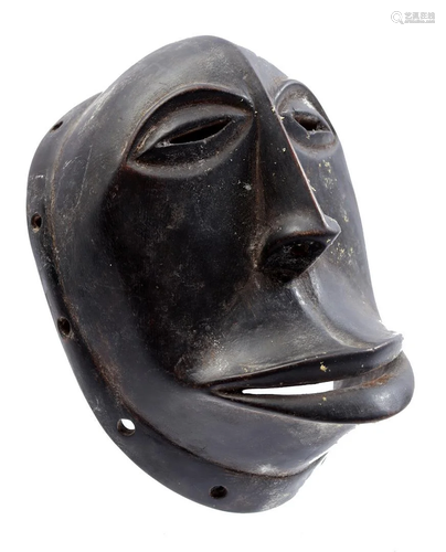 Wooden ceremonial mask, Monkey mask, Hemba