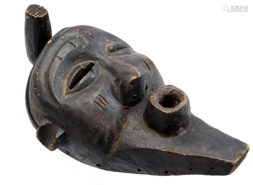 Wooden ceremonial mask, Kuba, DR Congo