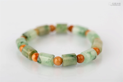 A JADEITE BRACELET