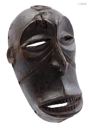 Wooden ceremonial mask, Hemba