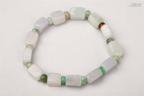 A JADEITE BRACELET