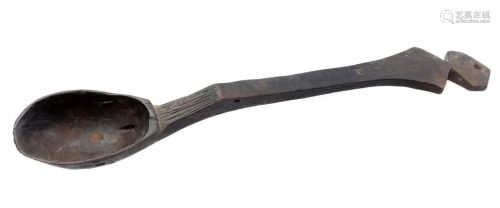 Wooden shovel or spoon, Kuba / Luba