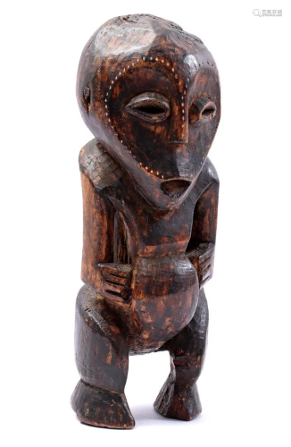 Wooden fertility statue, Lega Congo