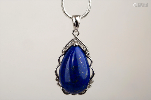 LAPIS LAZULI SILVER NECKLACE