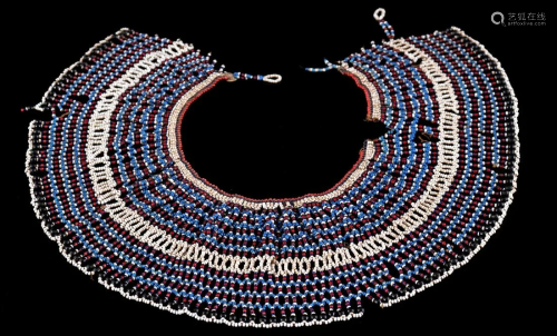 Traditional necklace, decorated with colored beads