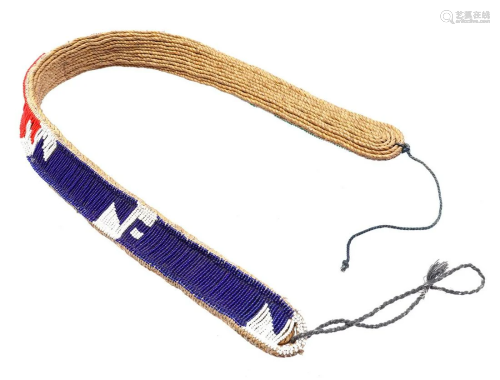 Traditional belt with many colored beads