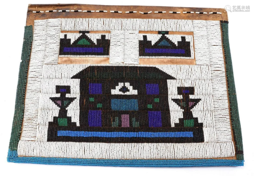 Traditional apron decorated with colored beads