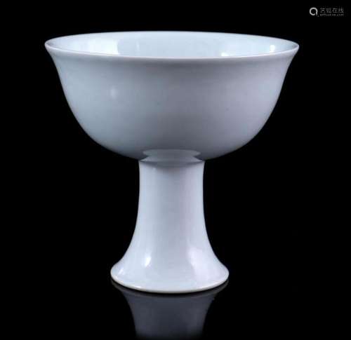 Porcelain Blanc de Chine stem cup
