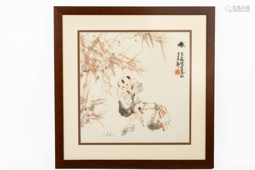 A CHINESE PAINTING BY WANG LONG