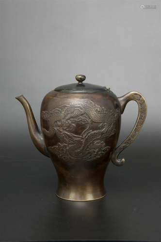 JAPANESE COPPER POT, 19TH CENTURY