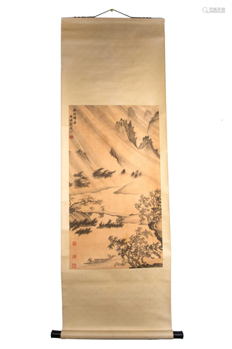 A CHINESE PAINTING WITH 'DAI JING' SIGNATURE