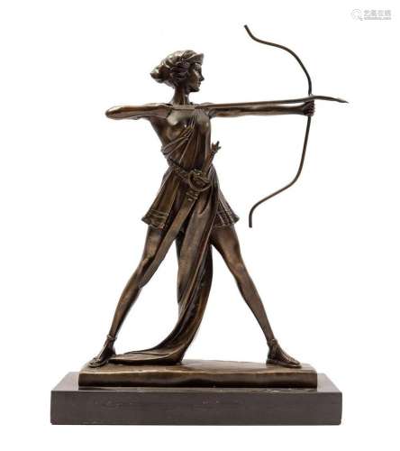 Anonymous, Diana with bow and arrow