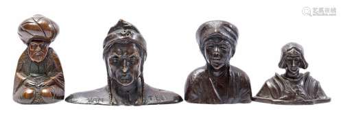 4 busts including bronze of Indonesian