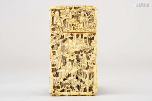 BONE CARVING BOX, 18TH CENTURY