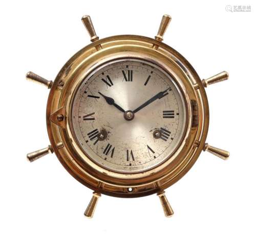 Copper ship's clock
