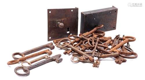 lot 2 locks and various keys