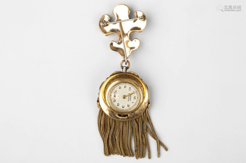 BANNER SEVENTEEN BROOCH POCKET LADY'S WATCH