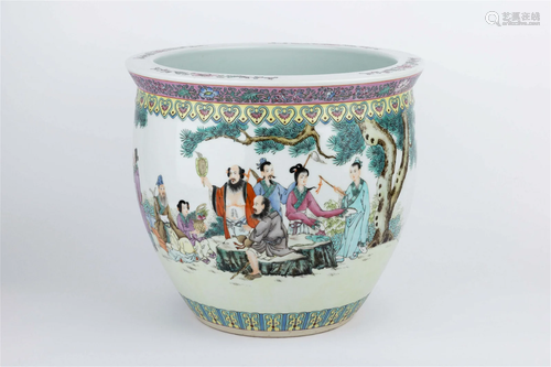 BA XIAN GUO HAI' FLOWERPOT, 20TH CENTURY