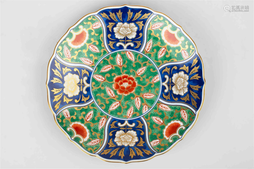 JAPANESE PLATE WITH 'KU SHAN YAO' MARK