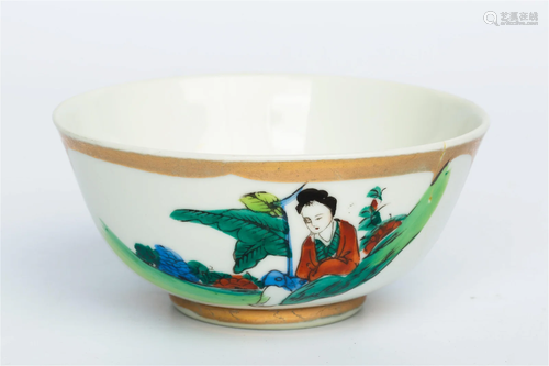 A FAMILLE ROSE BOWL, LATE QING/REPUBLIC OF CHINA