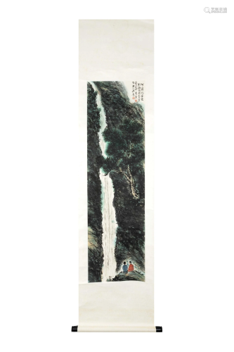 A CHINESE PAINTING BY YI YONG