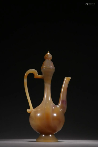 A Rare Agate Ewer