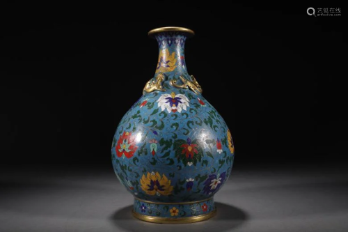 A Fine Cloisonne Vase