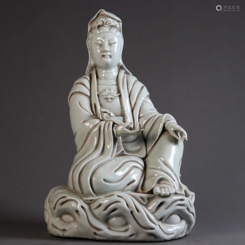A Fine Blanc-De-Chine Figure of Guanyin
