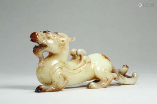 White Glaze Mythical Beast Ornament