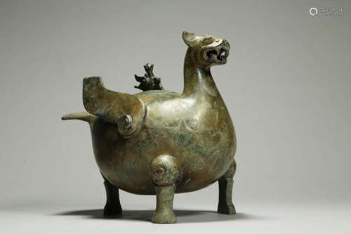 Bronze Tripod Beast-Form Censer