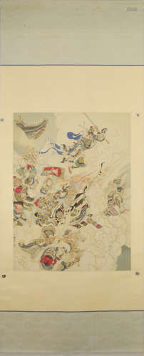 Chinese Monkey King Painting, Liu Jiyou Mark