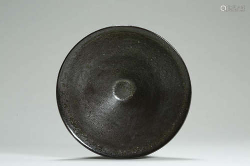 Black Glaze Guan Mark Tea Cup